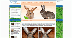 Desktop Screenshot of kroliki-velikani.ru